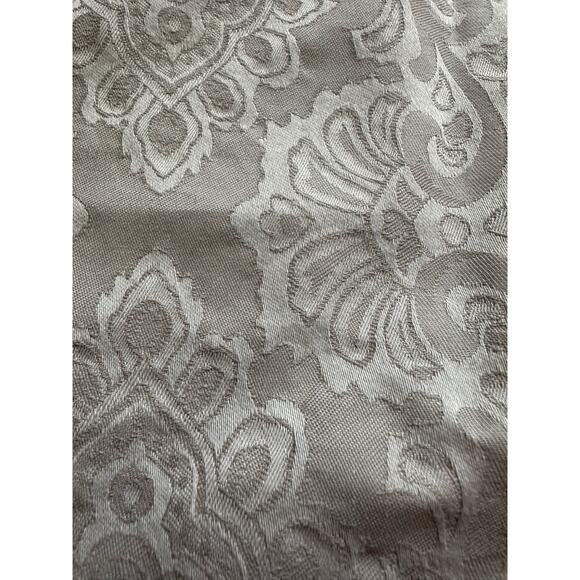 2 Ralph Lauren Pillow Sham Ruffles Textured Jacquard Floral paisley gray set - Picture 2 of 16